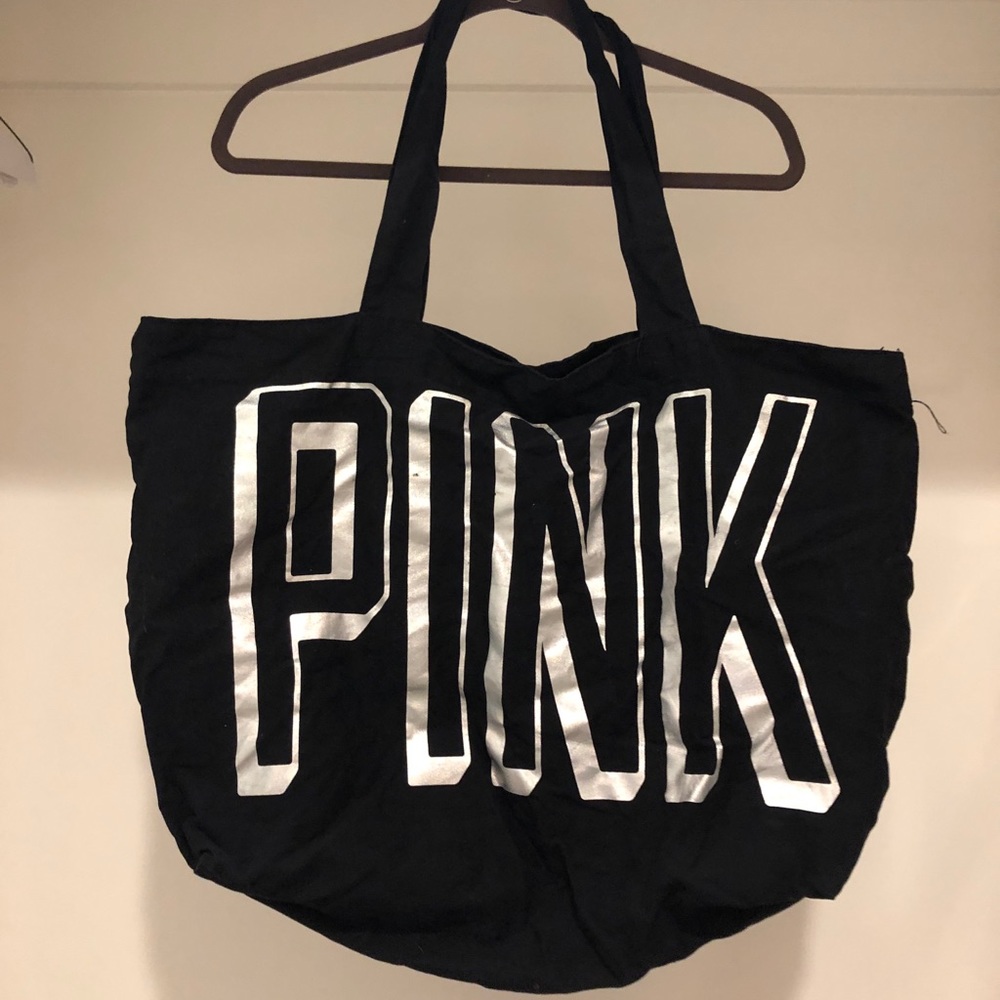 PINK Victoria’s Secret Large Black Tote Bag